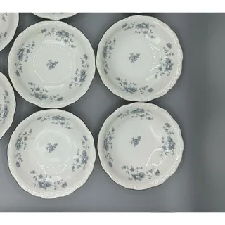 Photo of Set of 4 Vintage Johann Haviland Blue Garland Fruit Dessert Sauce Bowls