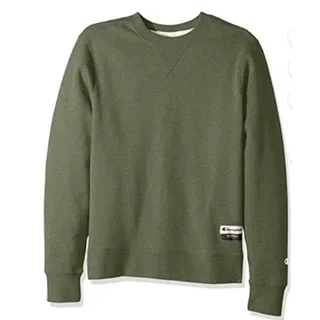 Photo of New Champion Mens 3XL Army Green Sueded Fleece Pullover Crew Neck Sweatshirt