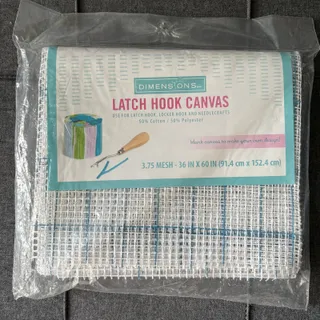 Photo of Dimensions NWT Latch Hook Canvas 3.75 Mesh Blank Canvas Make Your Own Design