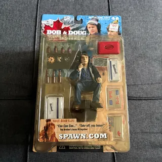Photo of Bob & Doug McKenzie Figures Strange Brew Spawn Todd McFarlane Toys Vintage 2000