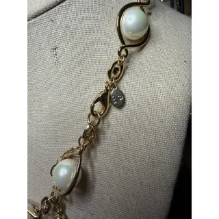 Photo of Danbury Mint Madame Vice President Inagural Pearl Necklace 14kt Gold-plated