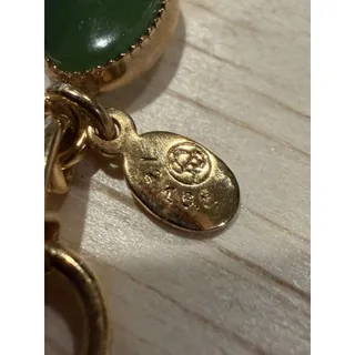 Photo of 12K Gold Filled Jadeite Bracelet 7in Vintage Estate Jewelry Pre-Owned