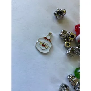 Photo of Christmas Holiday Winter Santa Silver Beads Charms