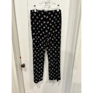 Photo of Disney Flowers Floral Fuzzy Pajama Sleep Pants size medium