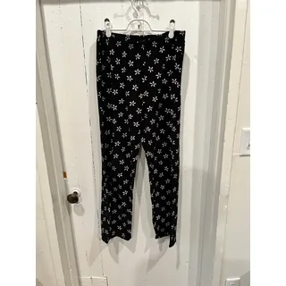 Photo of Disney Flowers Floral Fuzzy Pajama Sleep Pants size medium