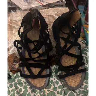 Photo of Black Gladiator Sandals size 9
