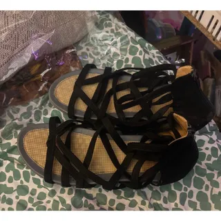Photo of Black Gladiator Sandals size 9