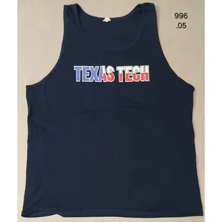 Photo of Hanes (XL) Men's Blue Texas Tech Cotton Summer Tank Top
