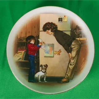 Photo of Avon Mother’s Day Plate Tom Newsome 22K Gold Trim Vintage Collectible | 1985