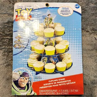 Photo of Toy Story Cupcake Stand 3‑Tier Woody Buzz Party Display Deadstock New Sealed