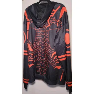 Photo of Fandomaniax Unisex Jujutsu Kaisen Pull Over Red/Black Hoodie All Over Print 3XL