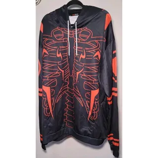 Photo of Fandomaniax Unisex Jujutsu Kaisen Pull Over Red/Black Hoodie All Over Print 3XL