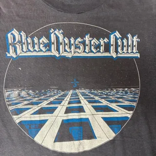 Photo of vintage Blue Öyster Cult band tee 1981 Fire of Unknown Origin