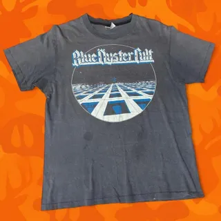 Photo of vintage Blue Öyster Cult band tee 1981 Fire of Unknown Origin