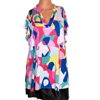Photo of Hesed Cap Sleeve Spring Easter Shirt Size 1X NWT