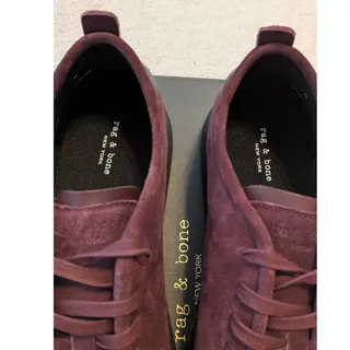 Photo of Rag & Bone Wine Suede Perry Lace-Up Sneaker