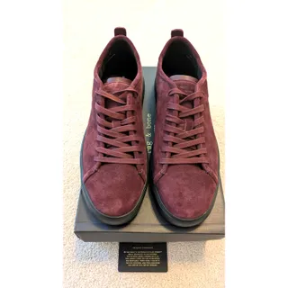 Photo of Rag & Bone Wine Suede Perry Lace-Up Sneaker