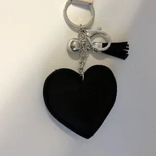 Photo of Rhinestone USA Flag Heart Bag Charm Key chain