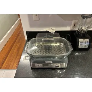 Photo of Cuisinart STM-1000 CookFresh Digital Glass Steamer White Stainless Steel FR