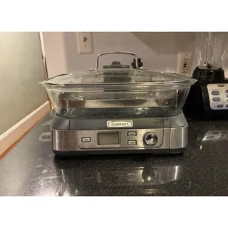 Photo of Cuisinart STM-1000 CookFresh Digital Glass Steamer White Stainless Steel FR