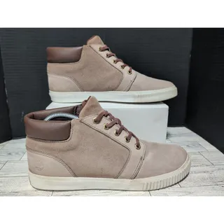 Photo of Timberland Skyla Bay Brown Tan White Nubuck Suede Ankle Boots Shoes Women Sz 9.5