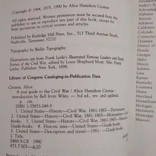 Photo of A Tour Guide to the Civil War 1990 Paperback LN Battlefield Travel History Sites