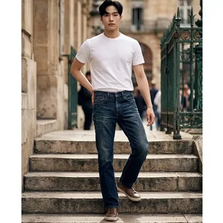 Photo of Men's Levis 505 W 32 L 34 Blue Jeans