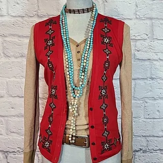 Photo of Vintage Koret wool blend Spanish style vest