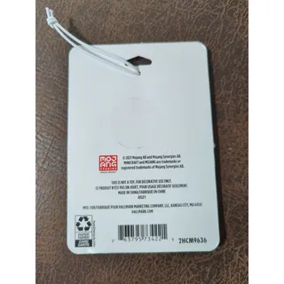 Photo of NEW Hallmark 2021 MineCraft Muddy Pig 3" Flat Metal Enamel Coated Ornament