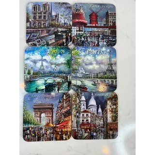 Photo of Walt Disney World Paris Souvenir Coaster Set of 6 NIB