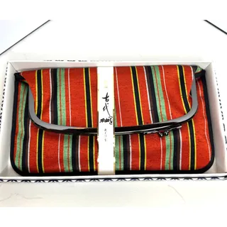 Photo of NIB Tsumgi First Seven Generation Folk Art "JHOvu i" Folding Clutch Bag Washable