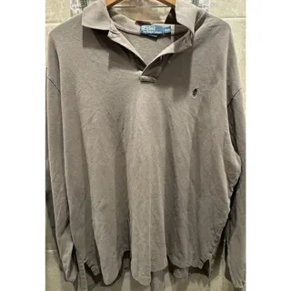Photo of polo ralph lauren men's xxl long sleeve shirt, Crew Neck, Athletic, Heather Gray