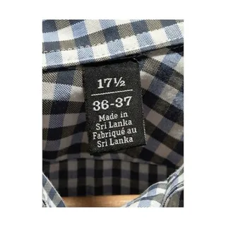 Photo of Nordstrom Men’s Dress Shirt 17.5 36/37 Extra Trim Fit Blue Check Wrinkle Free
