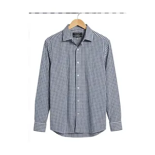 Photo of Nordstrom Men’s Dress Shirt 17.5 36/37 Extra Trim Fit Blue Check Wrinkle Free