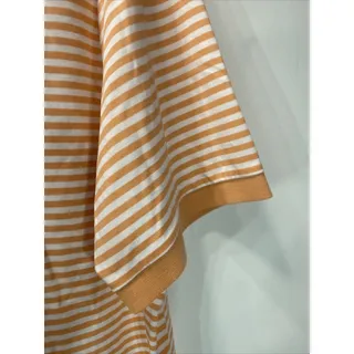 Photo of Daniel Cremieux Orange Striped Short Sleeve Polo Golf Shirt Mens Large 42