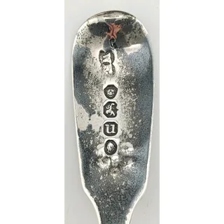 Photo of Antique 1835 William IV Sterling Silver Berry Spoon 23g William Eaton London 6"