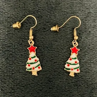 Photo of Vintage Earrings Christmas Tree Cute Dangly Holiday Fashion Jewelry