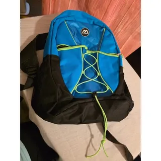Photo of Metropack Blue & Black Backpack Lime Green Details & Organizer - Good Condition