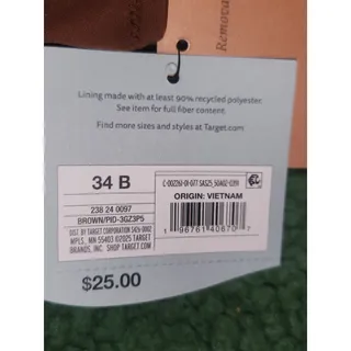 Photo of TARGET Brown Bikini Top - Size 34 B NWT