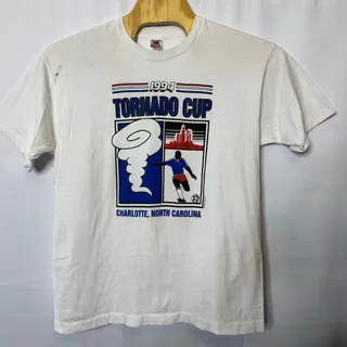 Photo of Vintage 1994 Tornado Cup Charlotte NC Soccer T-Shirt Sz XL Single Stitch USA