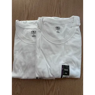 Photo of New Mens Bundle of 2 Athletic Works T-shirts Moisture Wicking White 2XL