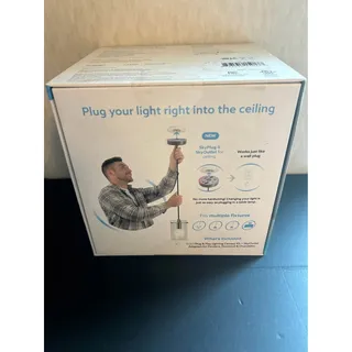 Photo of SKYX SkyPlug 5912-BN Smart Chandelier Ceiling Light Adapter Brushed Nickel