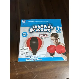 Photo of Champion Boxing Kids Standing Punching Bag Model 1102 Red Black Freestanding MMA