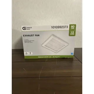Photo of Commercial Electric 80 CFM 1.5 Sone Bathroom Exhaust Fan Roomside BPT13-14D
