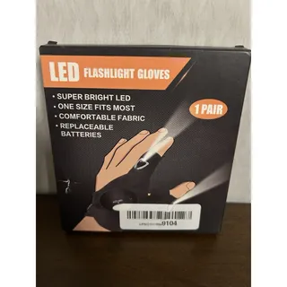 Photo of MOIPEJO LED Flashlight Gloves Hands Free Finger Light Gloves 1 Pair Fishing