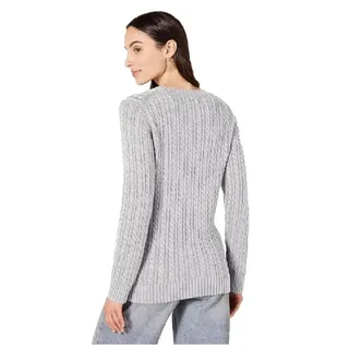 Photo of Amazon Essentials Women's Fisherman Cable Long-Sleeve Crewneck Sweater