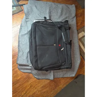 Photo of SwissGear by Wenger Black Tri-Fold Garment Bag Suit Dress Carrier Travel Luggage