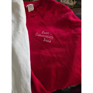 Photo of Jerzees NuBlend 2XL Crewneck Sweatshirts (2-Pack) - Red & White
