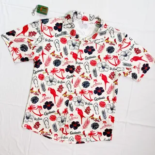 Photo of St. Louis Cardinals Margaritaville Jimmy Buffett Night Hawaiian Shirt - S