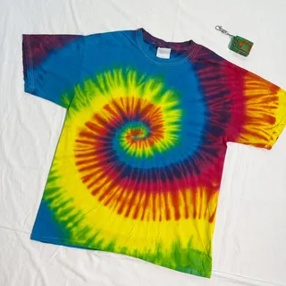 Photo of Vintage 90's Tie Dye Spiral T-Shirt - M